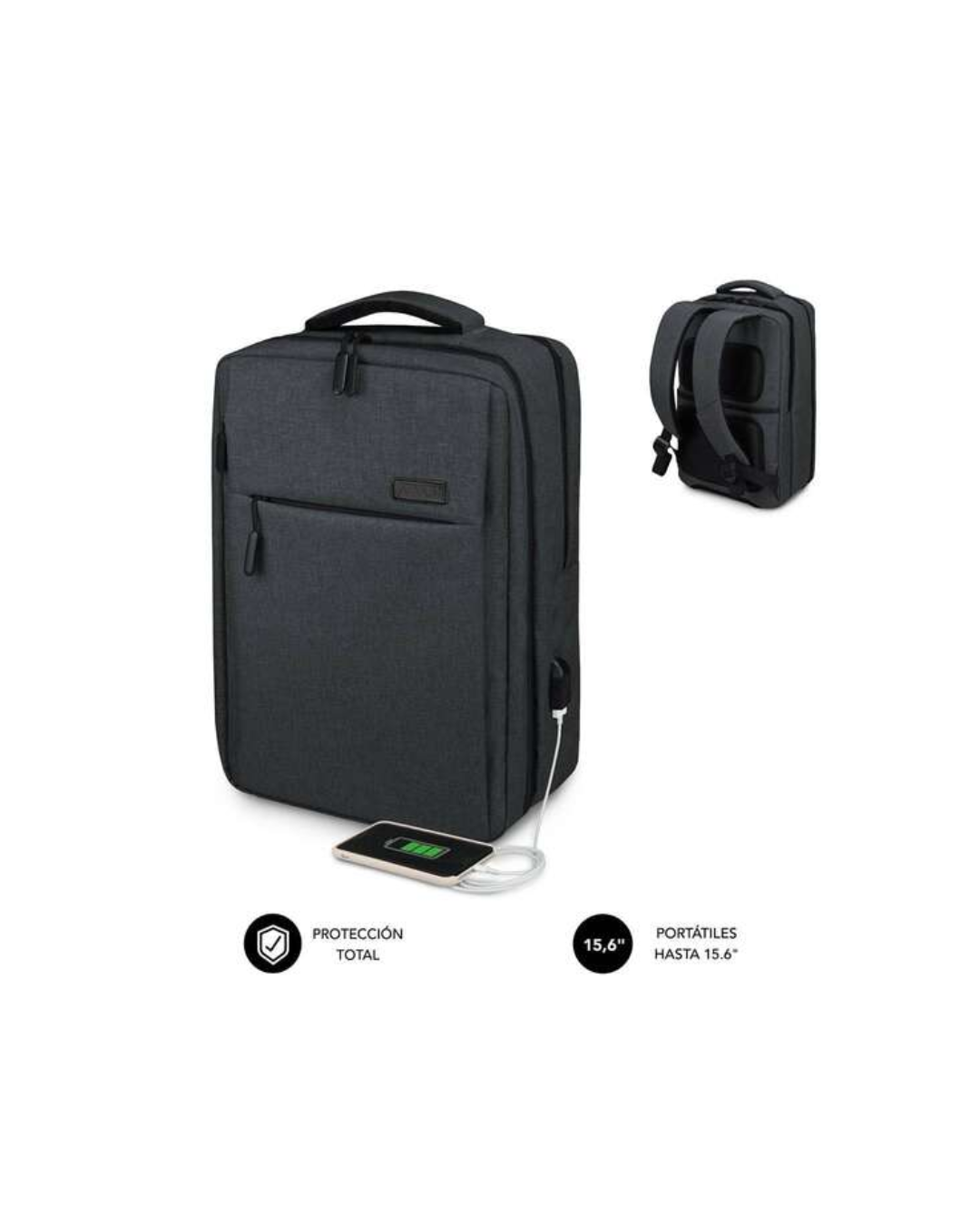 Mochila Subblim Air Padding 15.6" com USB – Moderna e Elegante