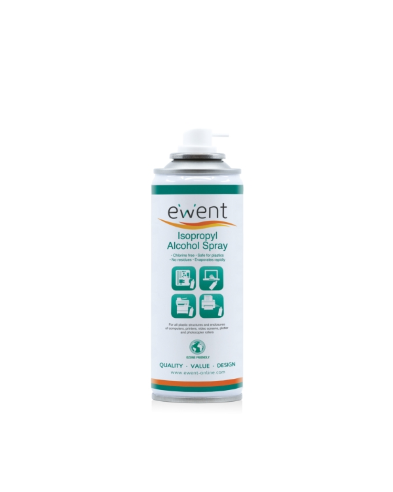 Ewent EW5613 Spray de Álcool Isopropílico – Limpeza de Placas Eletrónicas e Peças Plásticas (Aerossol)