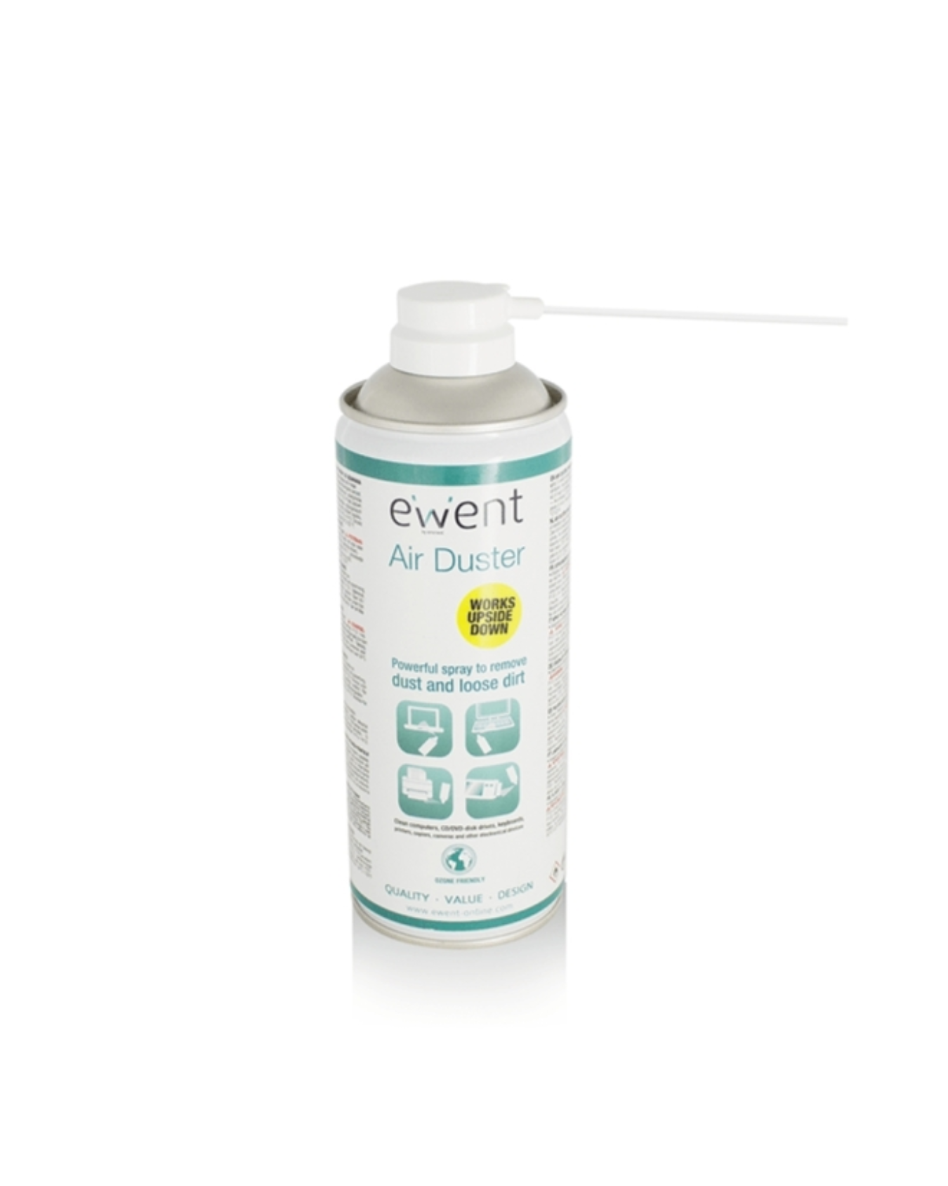 Ewent EW5600 Spray de Ar Comprimido Profissional 220 ml – Limpeza de Teclados, Câmaras e Eletrónica