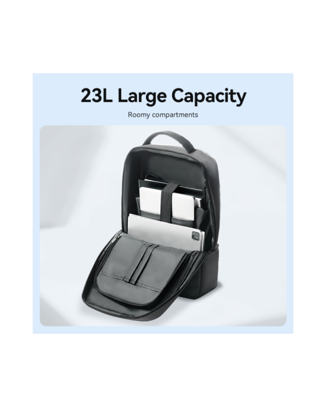 Mochila Vention 23L Portátil 15.6" Oxford Resistente Cinza