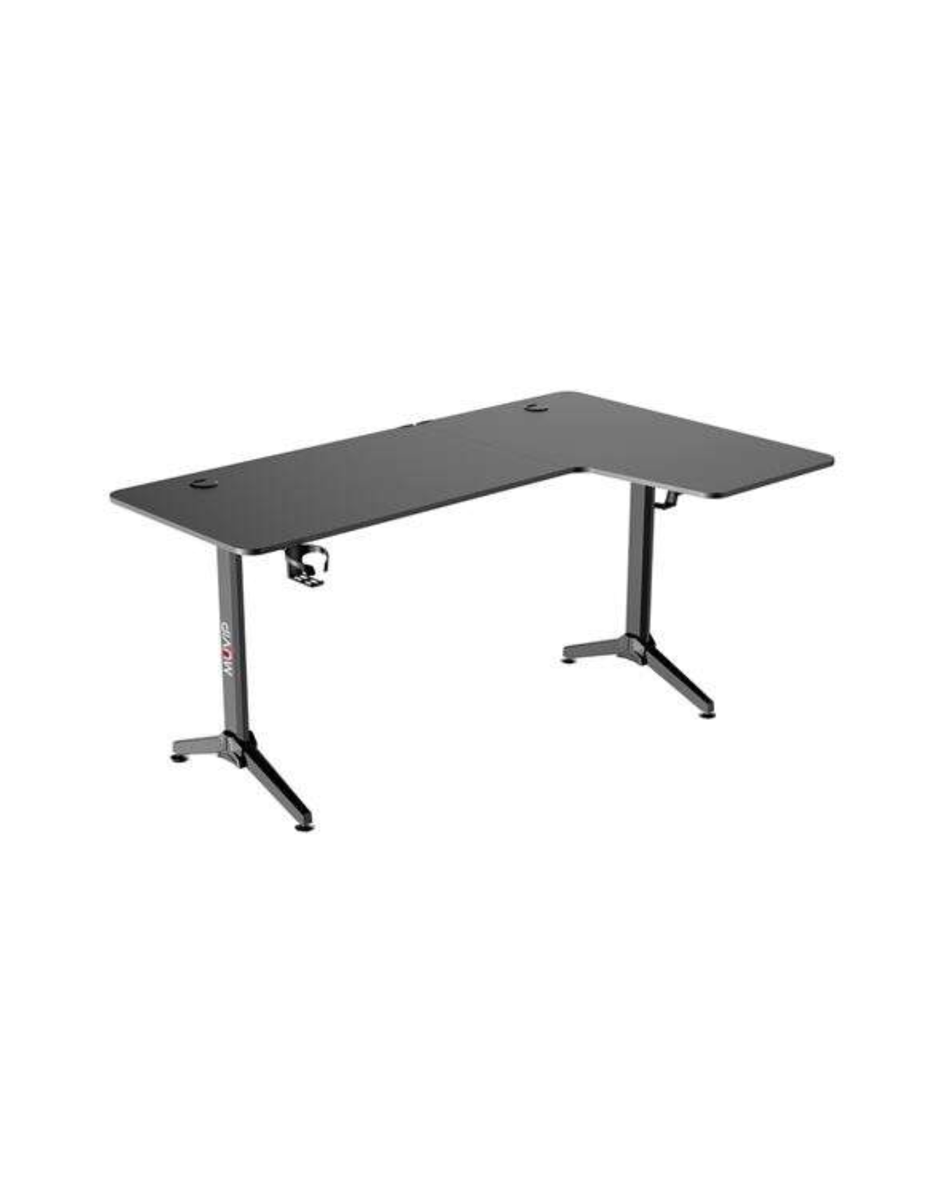 Muvip PRO1300 – Mesa Gaming em Fibra de Carbono em L Direita com Porta-Copos e Gancho para Auscultadores