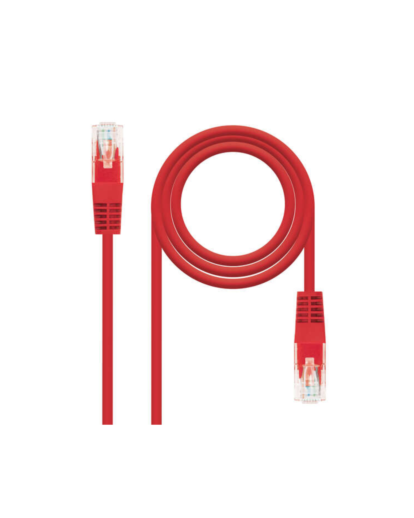 Cabo de Rede CAT.6 UTP 0.5m – 100% Cobre – Vermelho