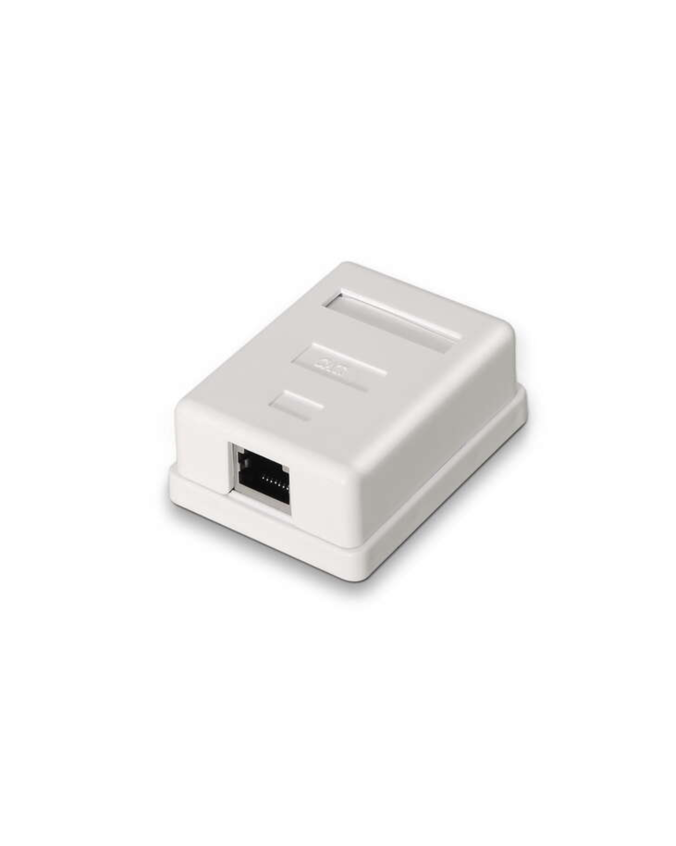 AISENS Roseta de Superfície RJ45 Cat.6 FTP – 1 Toma (Branco)