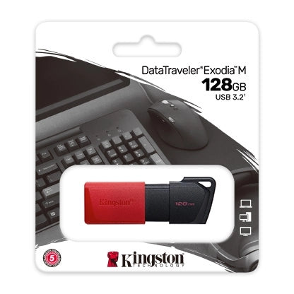 Pen drive Kingston DataTraveler Exodia M - USB - 128GB - USB 3.2 Gen 1