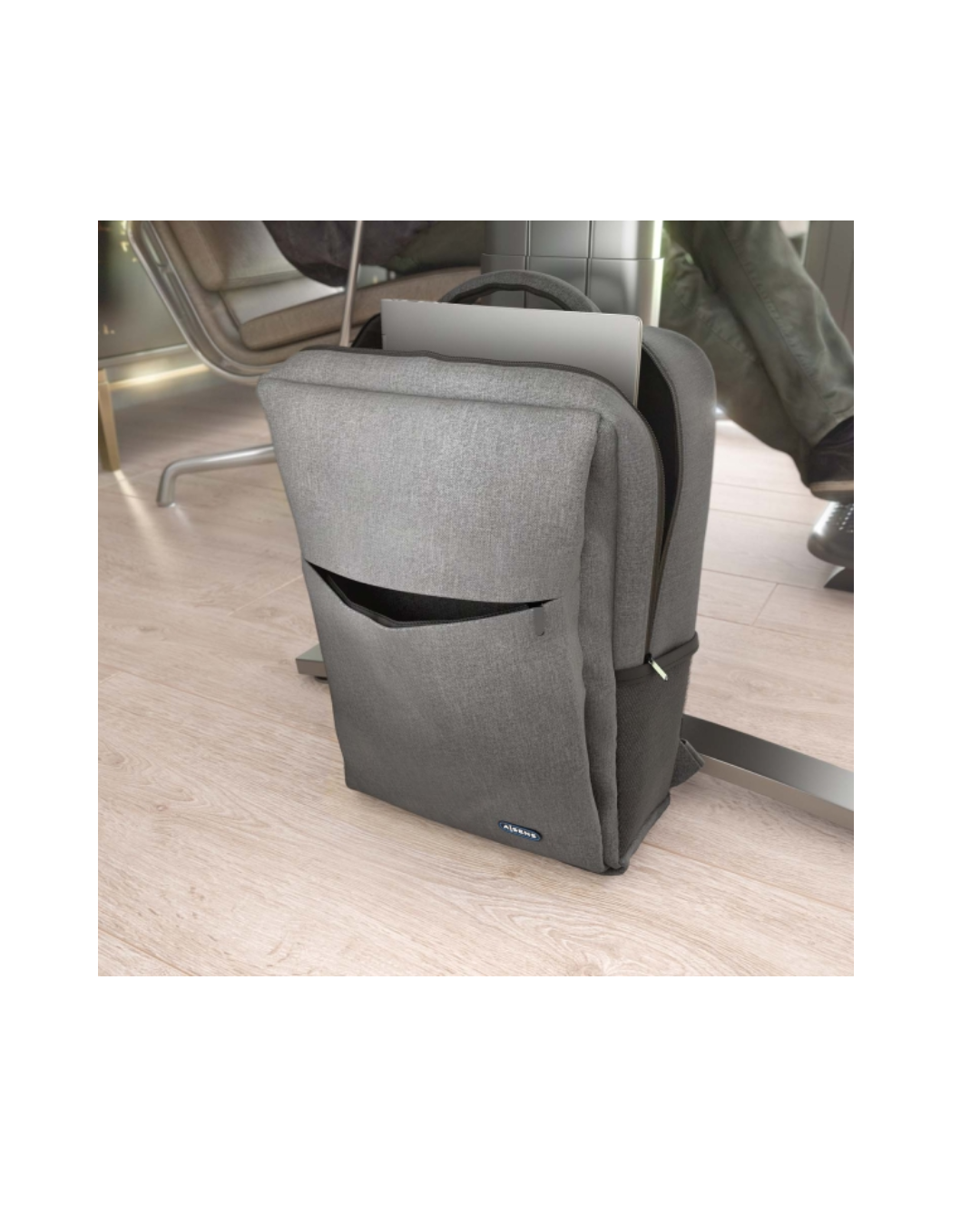 Mochila Portátil 17" Cinzenta com Suporte para Trolley