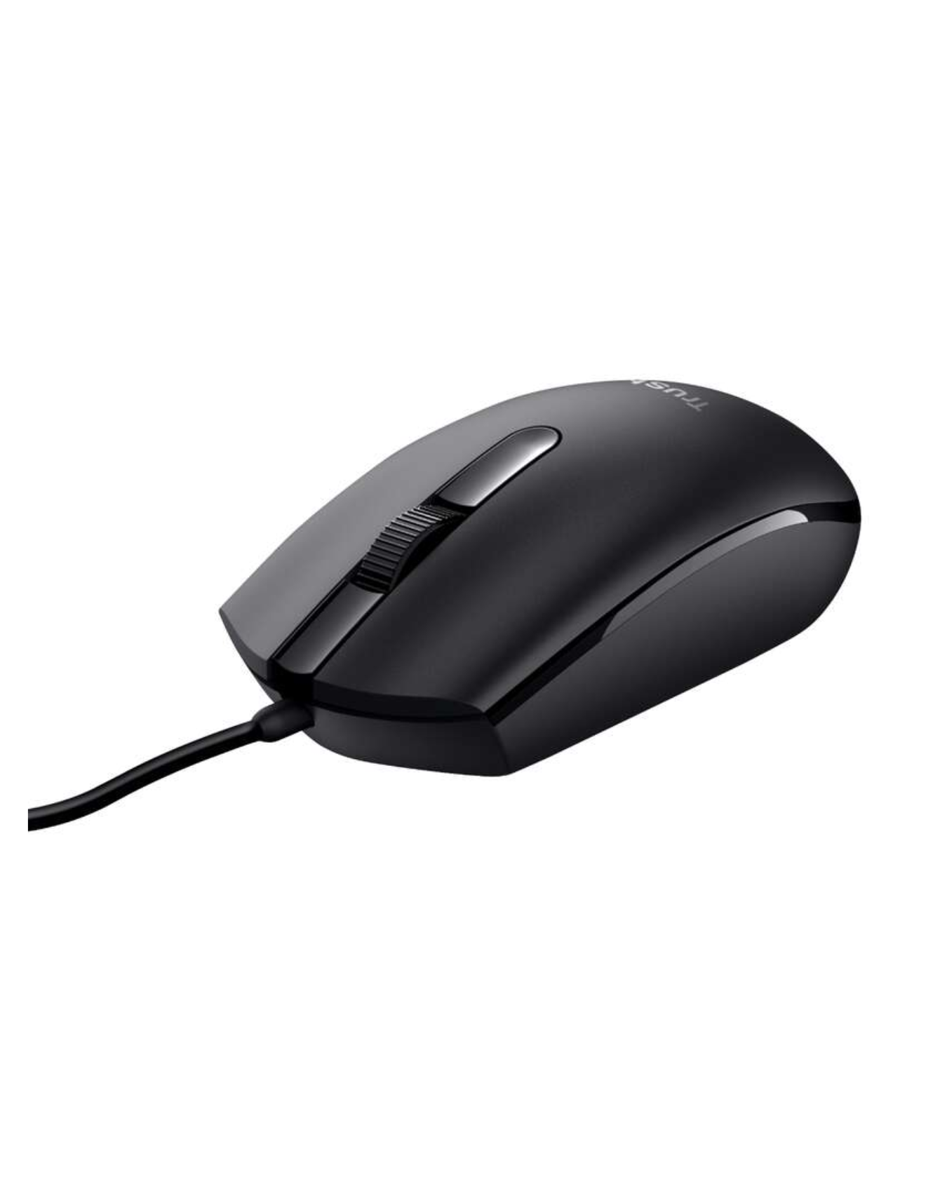 Trust Baci Rato com Fio USB – Simples, Confortável e Ambidestro (Preto)