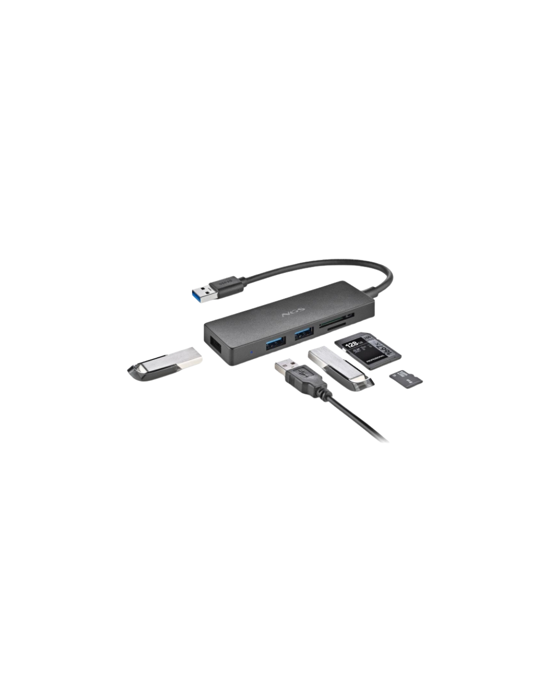 NGS IHUB Reader – Hub USB 3.0 c/ Leitor SD e MicroSD