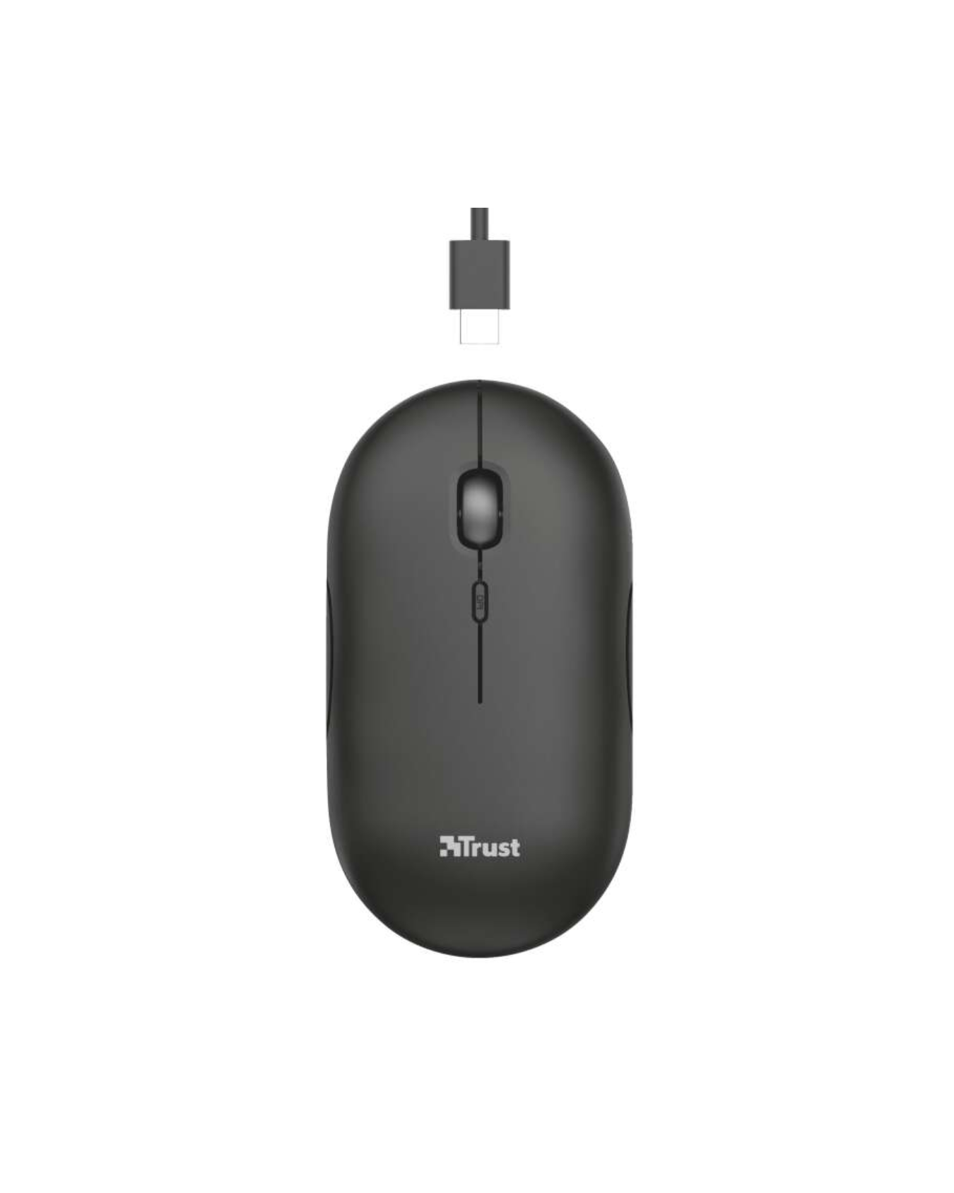 Trust Puck Rato Sem Fios Recargável – Ultra Fino e Silencioso (Preto)