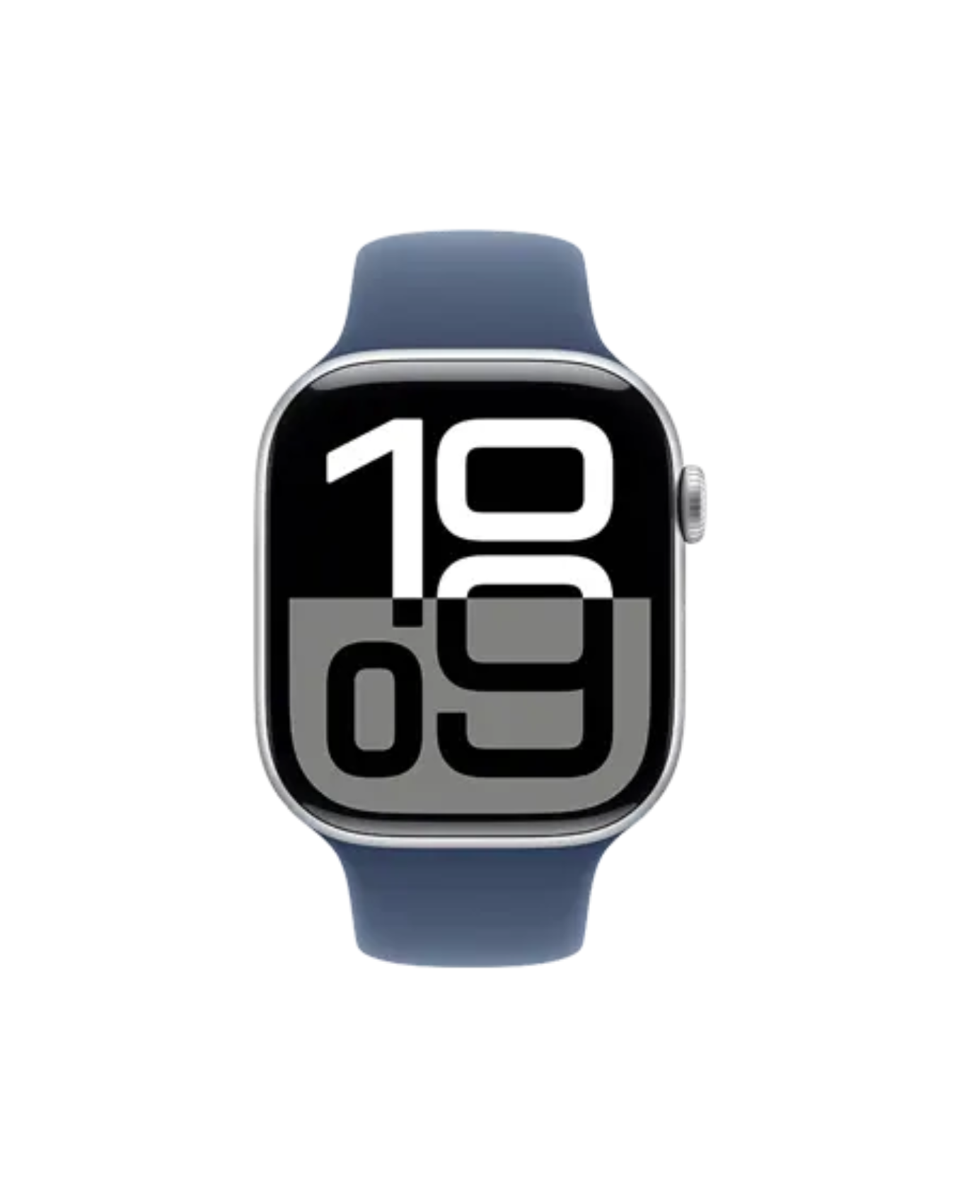 Apple Watch Series 10 GPS 46mm Silver Aluminium Case with Sport Band M/L - Denim