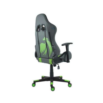 Cadeira Gaming Cromad com Reclinagem 180º, Apoio Lombar e Cervical – Base 350mm e Pele Sintética Premium