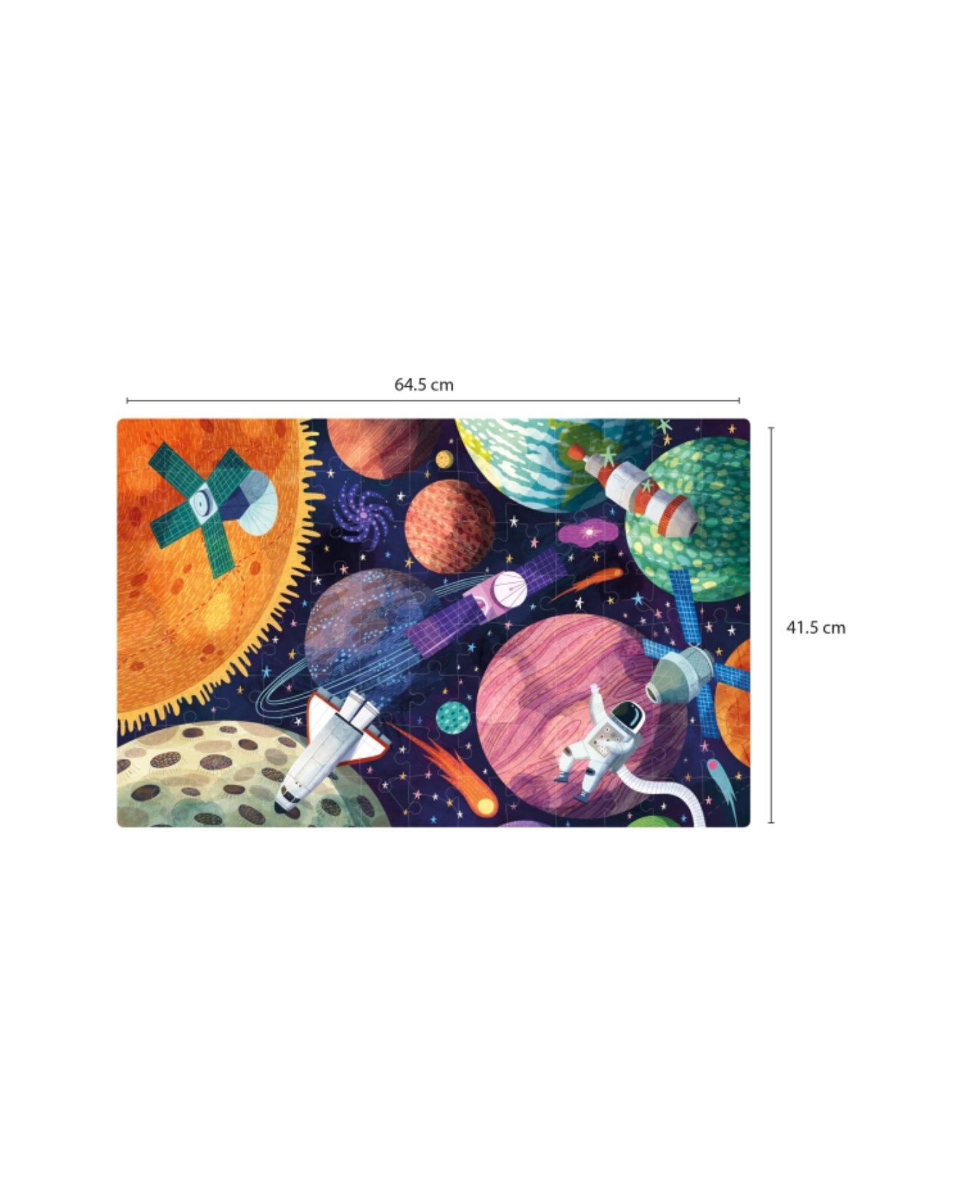 Apli Puzzle Fluorescente Sistema Solar 104 Peças “Glow in the Dark”