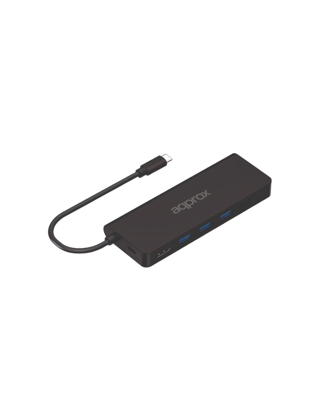 Approx APPC53 Hub USB-C 8 em 1 – HDMI, RJ45, USB 3.0, SD