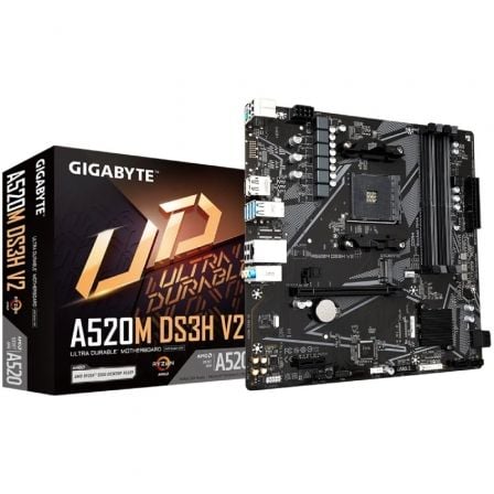 Gigabyte A520M DS3H V2 Micro ATX AM4 — Motherboard AMD A520 com DDR4 e M.2 NVMe - Bee Store