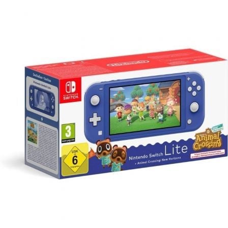 Nintendo Switch Lite Azul + Animal Crossing: New Horizons — Pack Consola e Jogo - Bee Store
