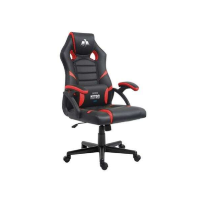 Cadeira Gaming Cromad com Apoio Lombar – Pele Sintética e Altura Regulável