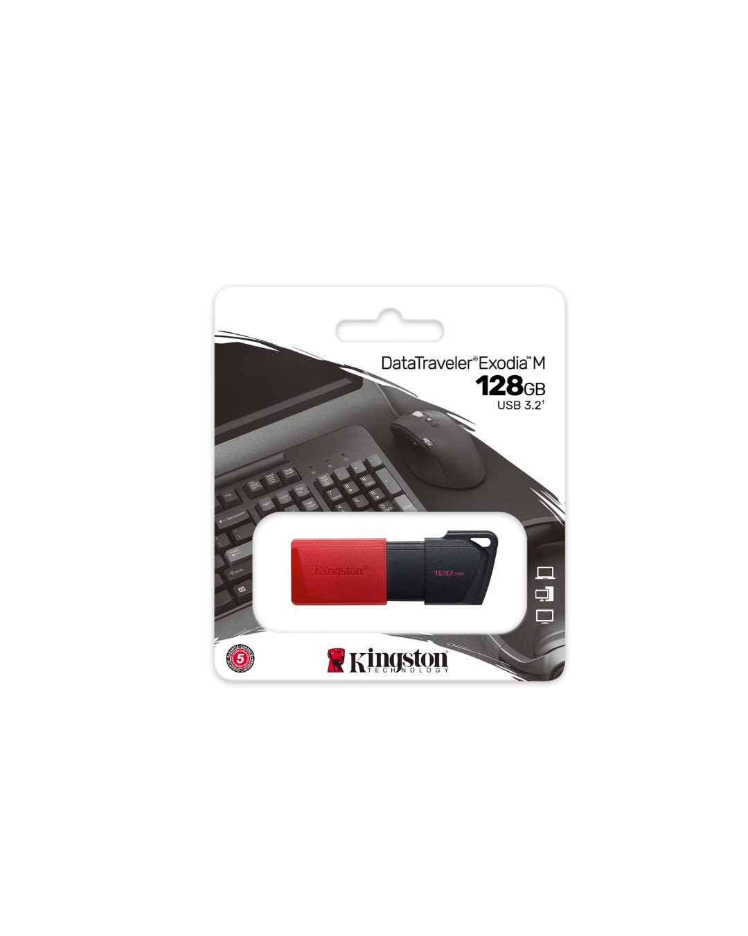 Pen drive Kingston DataTraveler Exodia M - USB - 128GB - USB 3.2 Gen 1 DTXM/128GB