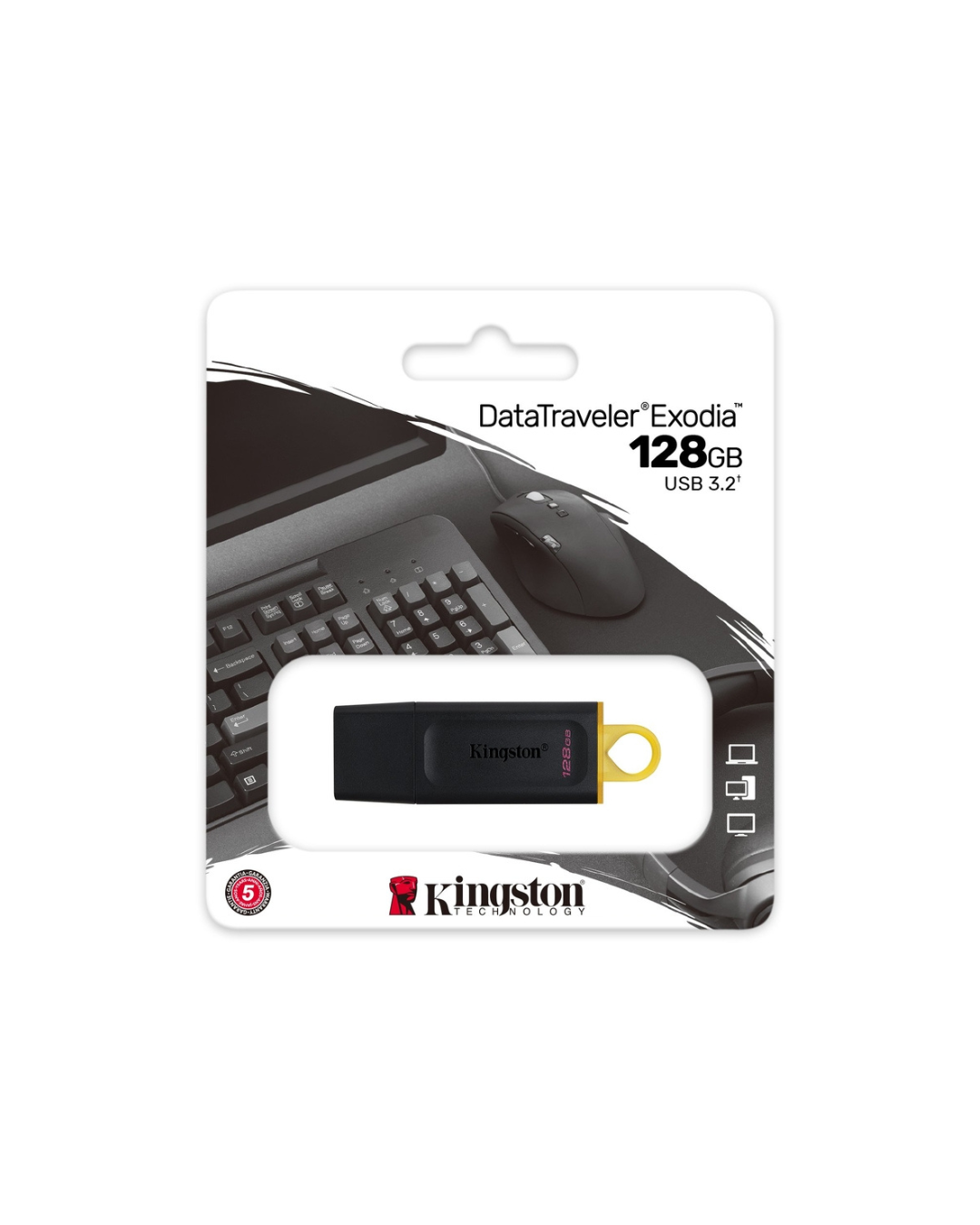 Pen drive Kingston DataTraveler Exodia - USB - 128GB - USB 3.2 Gen 1 DTX/128GB