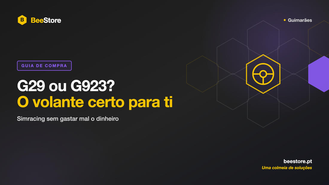 Volante Logitech G29 e G923: guia de compra para simracing na Bee Store, Guimarães