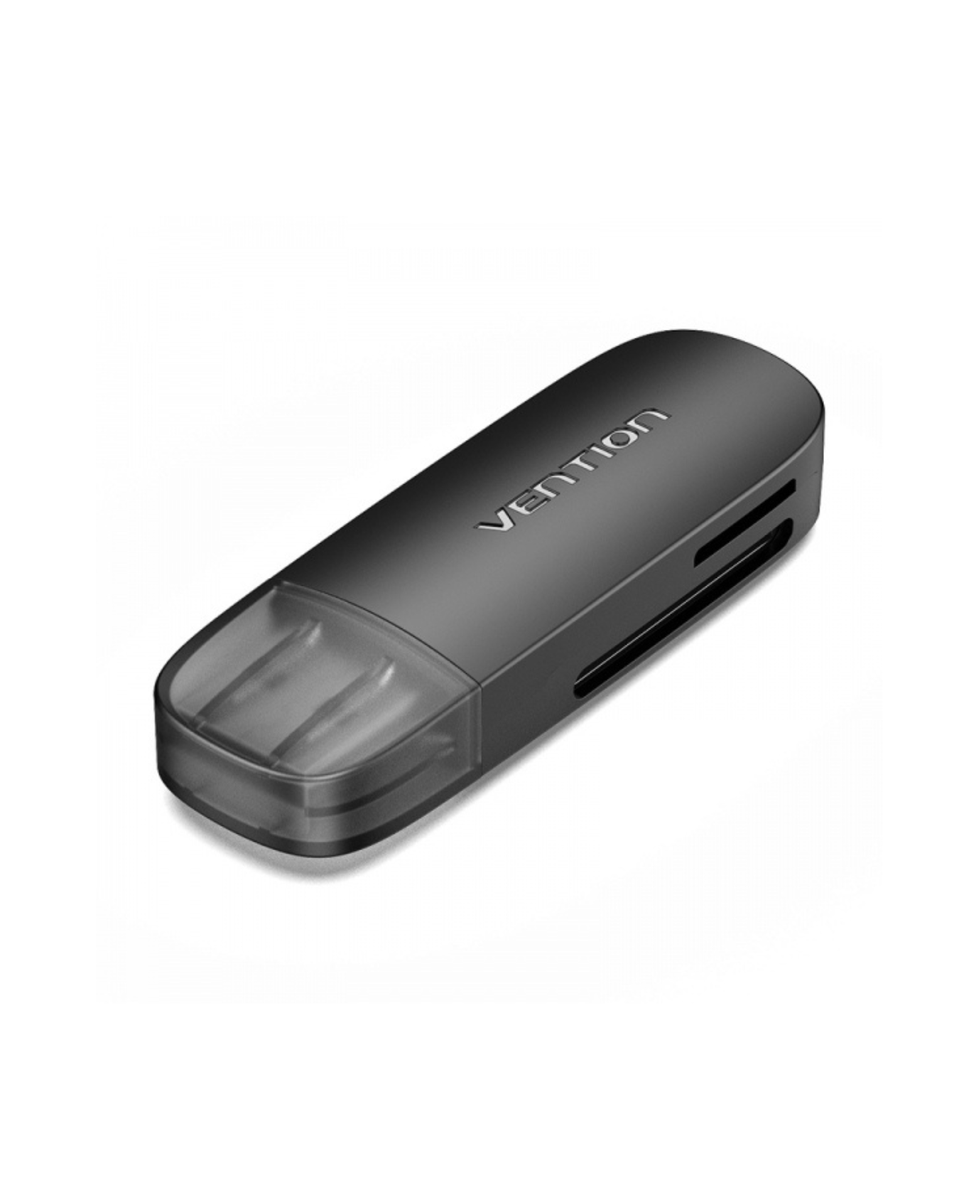 Leitor de Cartões Vention 2 em 1 USB-A 3.0 – SD e MicroSD – Preto