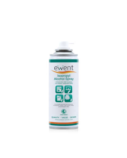 Ewent EW5613 Spray de Álcool Isopropílico – Limpeza de Placas Eletrónicas e Peças Plásticas (Aerossol)