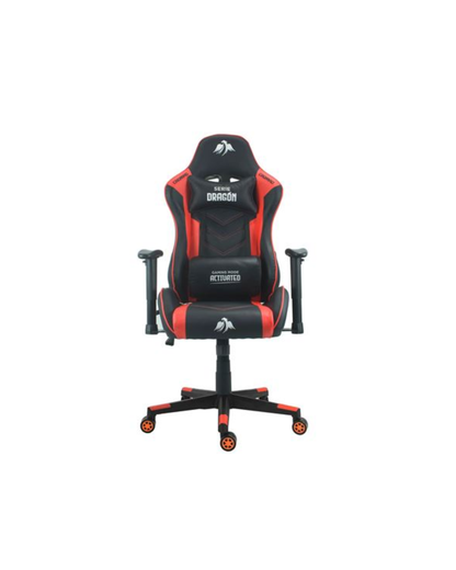 Cadeira Gaming Cromad com Reclinagem 180º, Apoio Lombar e Cervical – Base 350mm e Pele Sintética Premium