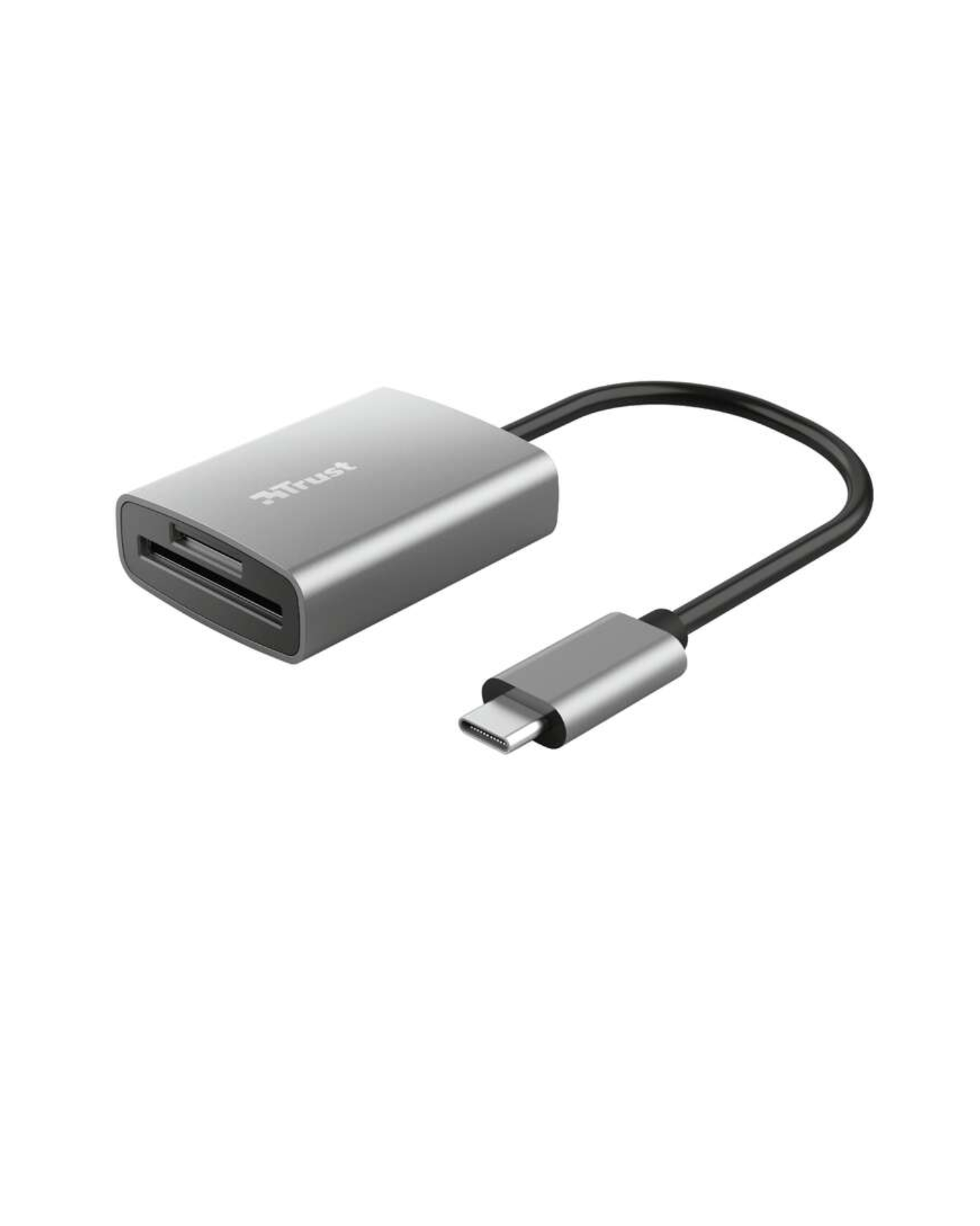 Leitor de Cartões Trust Dalyx Fast USB-C 3.2 – SD e MicroSD – Alumínio