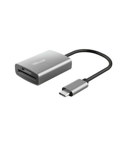 Leitor de Cartões Trust Dalyx Fast USB-C 3.2 – SD e MicroSD – Alumínio