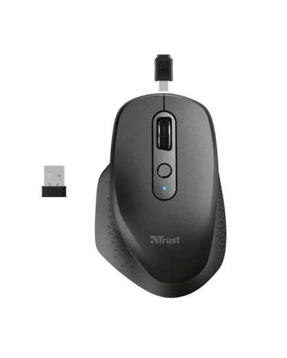 Trust Ozaa Rato Sem Fios Recargável – Ergonómico Premium (Preto)