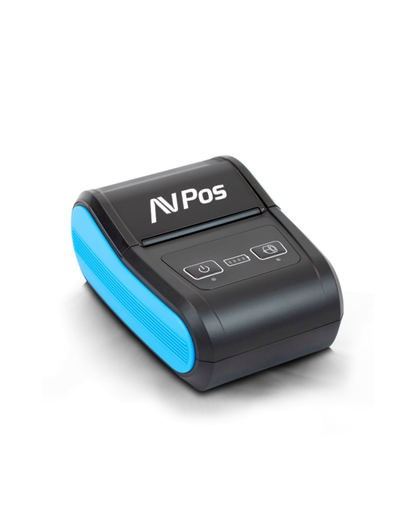 AVPos MP580R — Impressora Térmica Portátil 58 mm, Bluetooth + USB-C, 90 mm/s, 384 pts/linha, Bateria longa (queda 1 m)