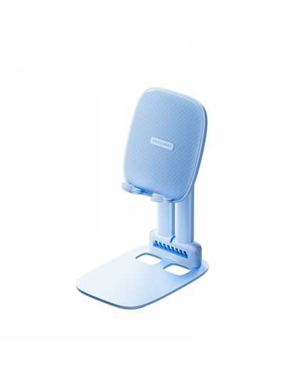 Suporte Ajustável de Mesa p/ Telefone e Tablet – Liga de Alumínio, Altura Regulável, Visualização 350° (Universal)