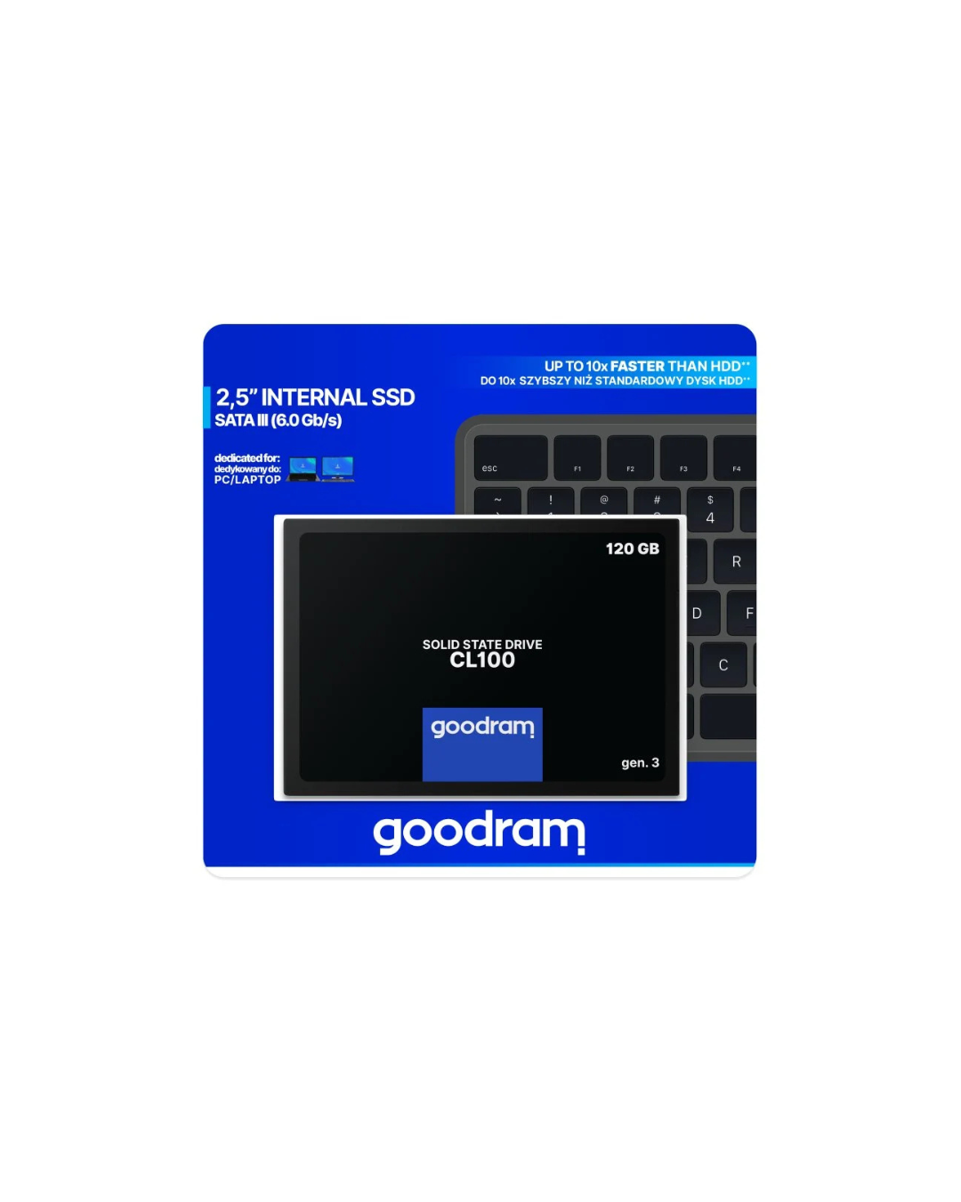 Disco SSD GoodRam CL100 Gen.3 2.5" - 120GB SSD SATA III