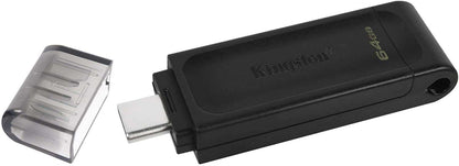 Pen drive Kingston DataTraveler 70 - USB Tipo C - 64GB - USB-C 3.2 Gen 1