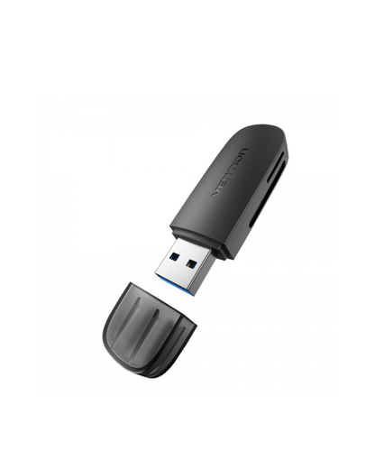 Leitor de Cartões Vention USB 3.0 – SD e MicroSD – Preto