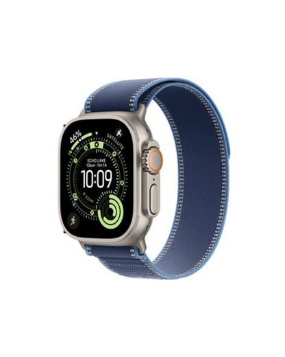 Apple Watch Ultra 3 (2025) 5G 49mm Natural Titanium Case with Trail Loop S/M - Blue/Bright Blue