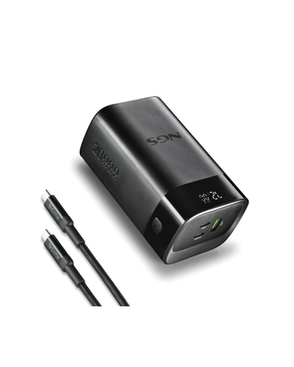 TWIX 20 — Power Bank 20.000 mAh com Ecrã LED, PD 65 W p/ Portátil + USB-C 20 W + USB-A QC/SCP (385 g)