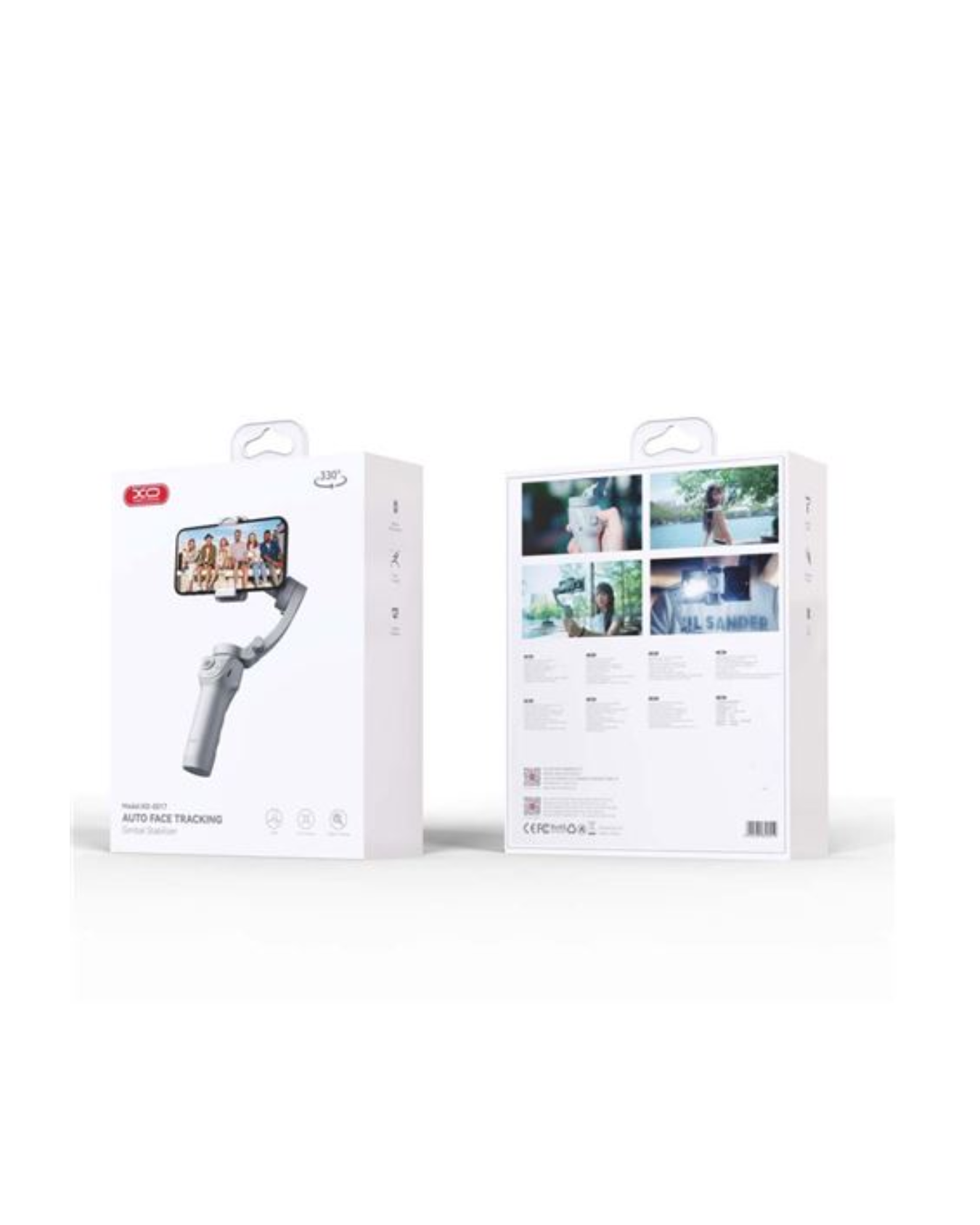 XO XOSS17 Estabilizador para Smartphone – Gimbal 3 Eixos, Rotação 330º, Controlo de Câmara (Branco)