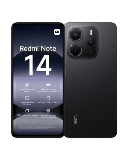 Xiaomi Redmi Note 14 4G Dual Sim 8GB RAM 256GB - Midnight Black