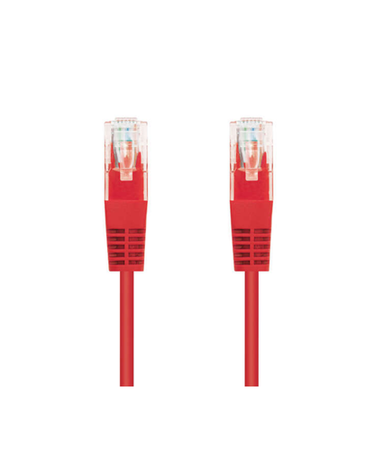 Cabo de Rede CAT.6 UTP 0.5m – 100% Cobre – Vermelho