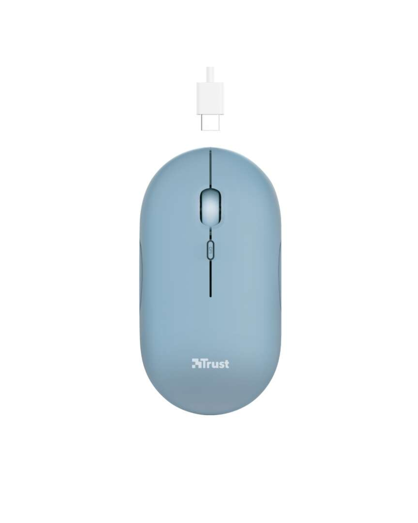 Trust Puck Rato Sem Fios Recargável – Ultra Fino e Silencioso (Azul)