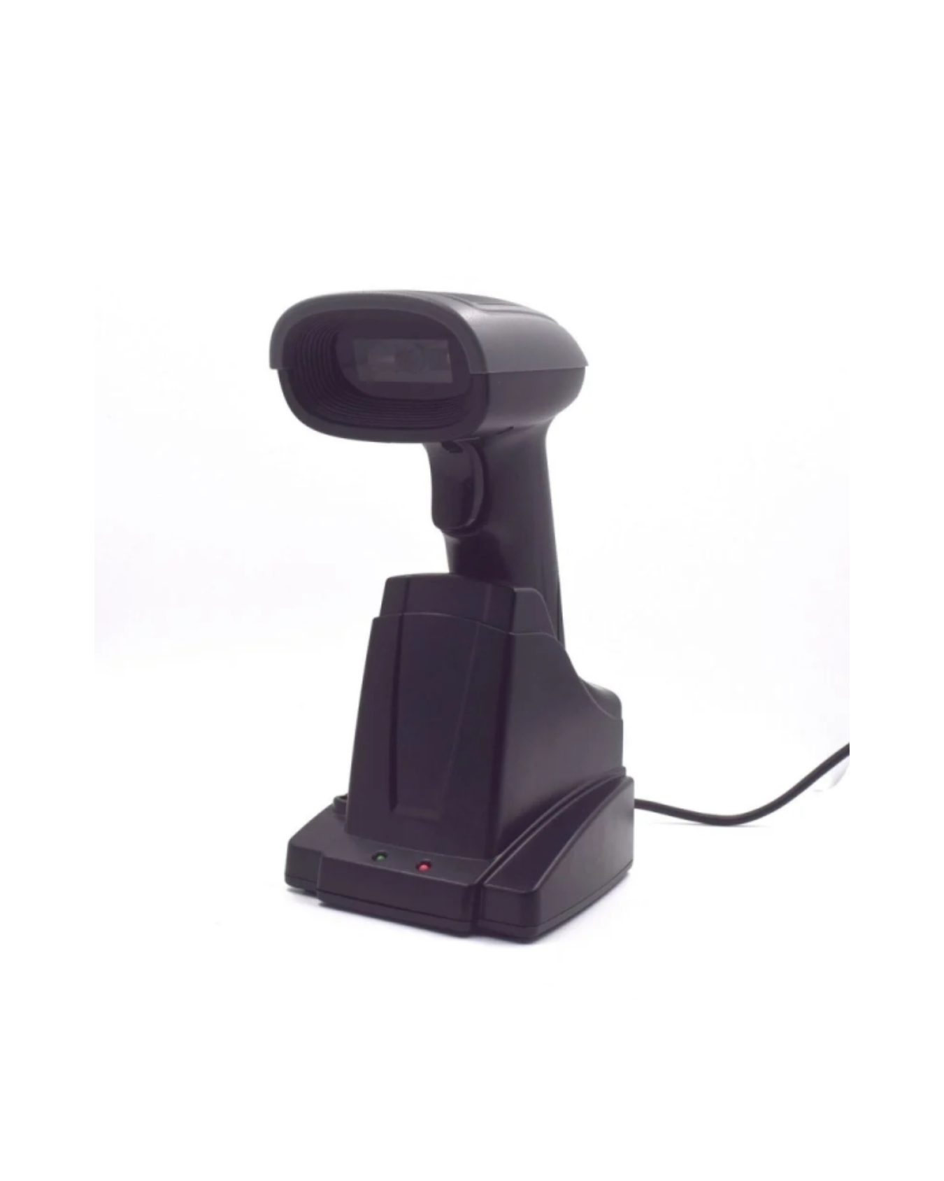 Ewent EW3440 — Leitor de Códigos 1D/2D com Base Inteligente, 2.4 GHz + Bluetooth + USB, 500 leituras/s