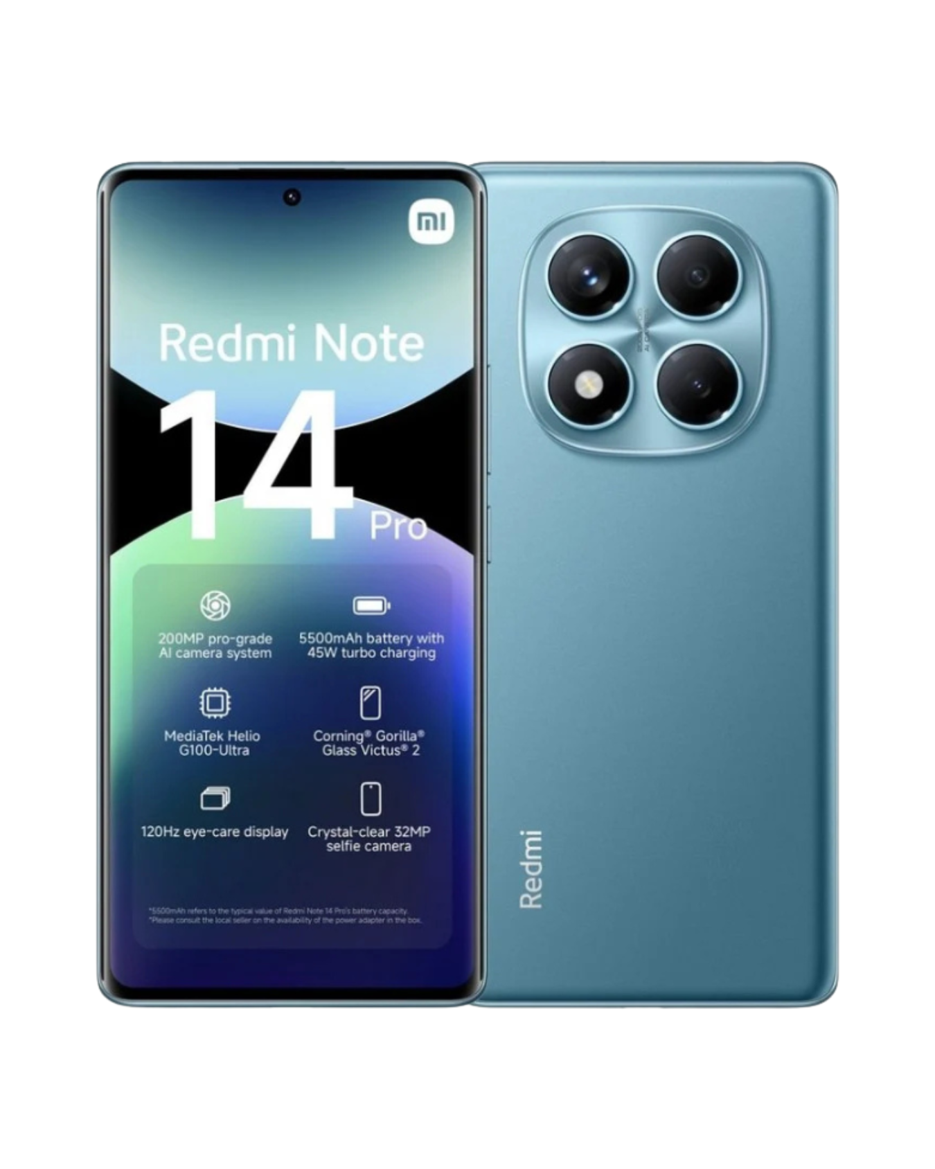 Xiaomi Redmi Note 14 Pro 4G Dual Sim 8GB RAM 256GB - Ocean Blue