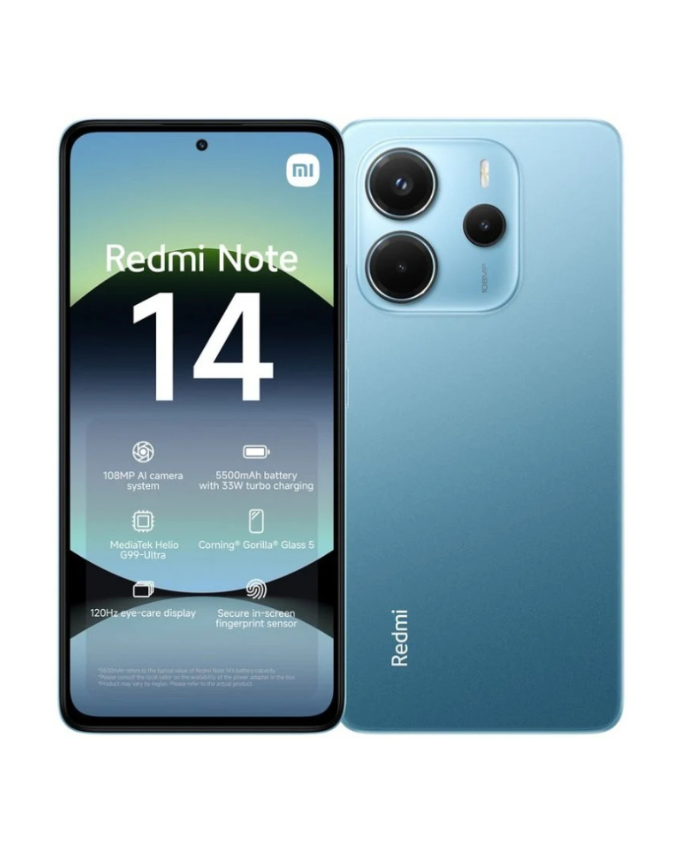 Xiaomi Redmi Note 14 4G Dual Sim 8GB RAM 256GB - Ocean Blue