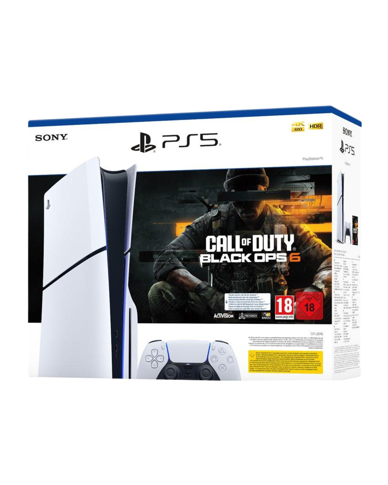 Sony PlayStation 5 Slim Disc Edition 1TB + Call of Duty: Black Ops 6 - White