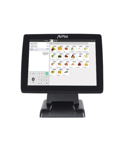 POS All-in-One 15″ i5 (8GB, 128GB SSD) — Ecrã True-Flat Capacitivo, Wi-Fi & Gigabit LAN