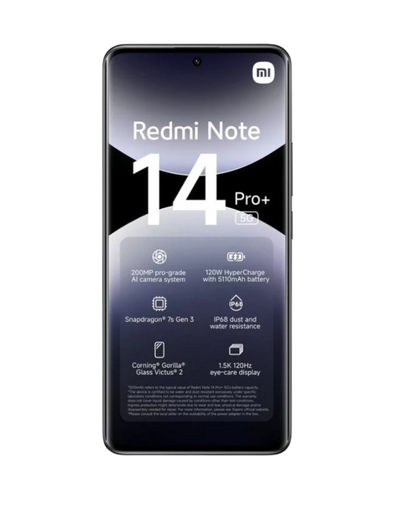 Xiaomi Redmi Note 14 Pro+ 5G Dual Sim 8GB RAM 256GB - Midnight Black