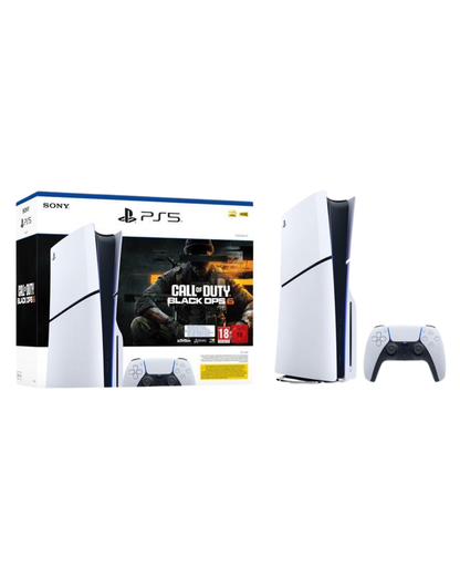 Sony PlayStation 5 Slim Disc Edition 1TB + Call of Duty: Black Ops 6 - White