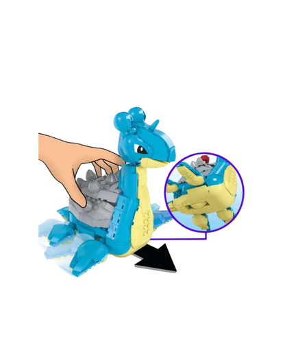 Mattel Mega Construx Wonder Builders — Pokémon Lapras (527 peças, ~20 cm) – Figura de Construção