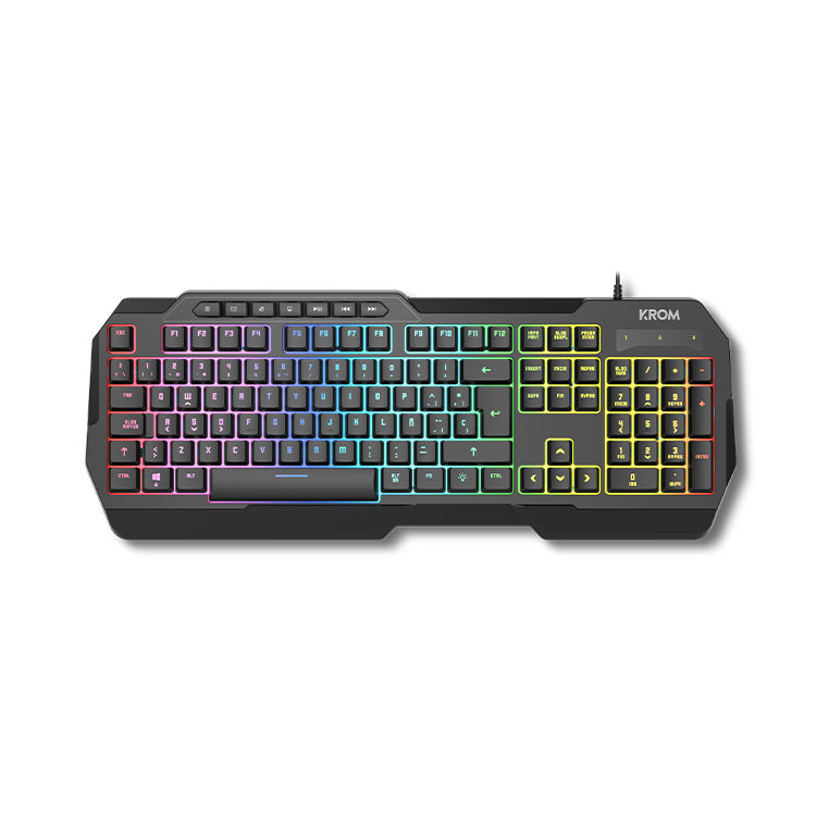 Pack Gaming Krom Kenta/ Teclado RGB + Rato + Tapete de Rato + Auriculares