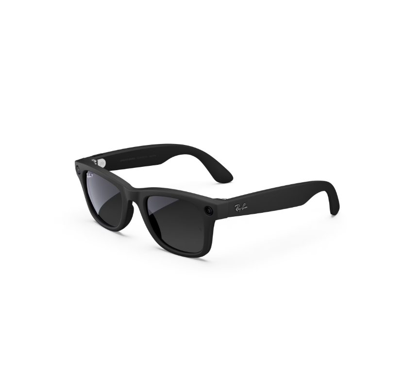 Ray-Ban Meta Wayfarer Gen1 AI Glasses - Matte Black/ Graphite