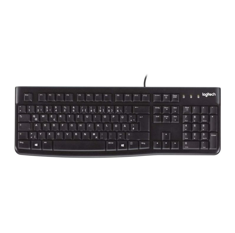 Teclado Logitech K120 OEM - Preto